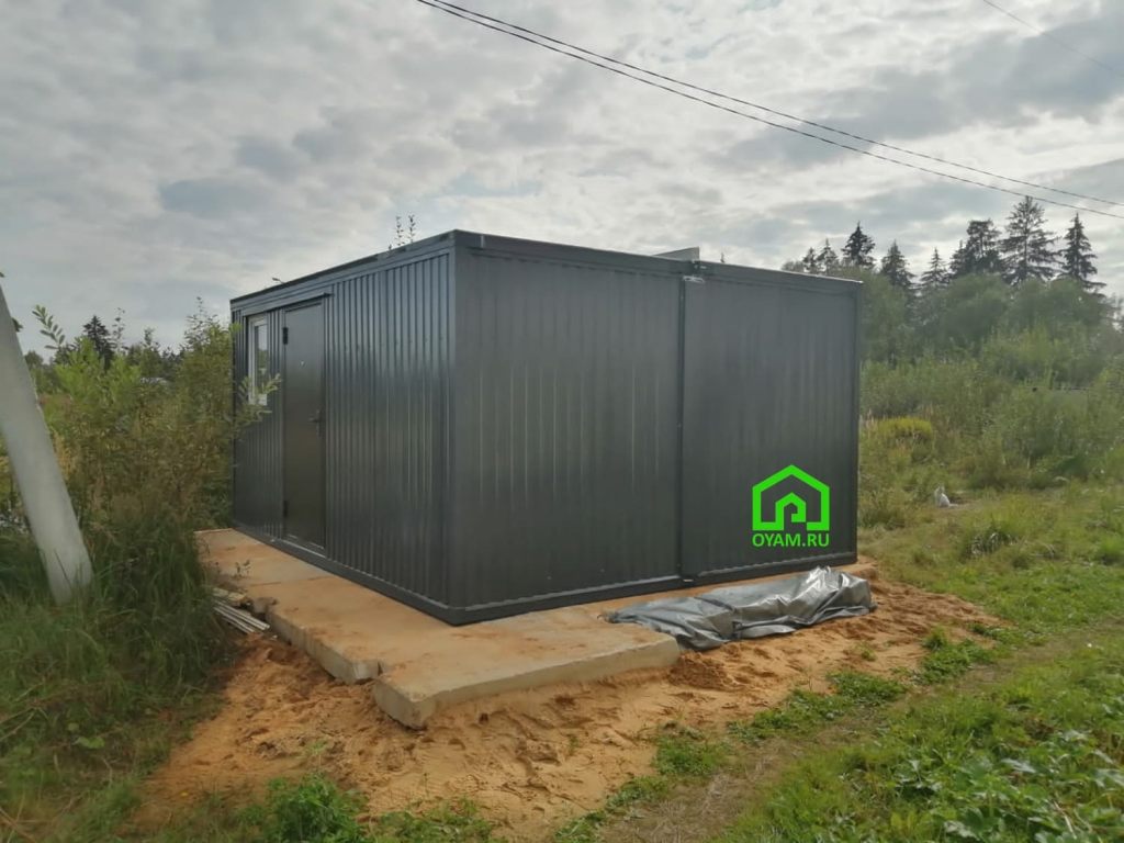 Монтаж модульного здания 5х4.8