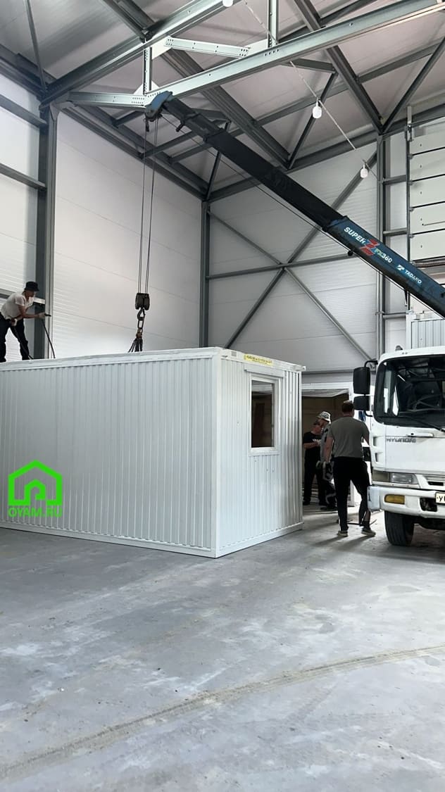 Монтаж модульного здания 5х4.8