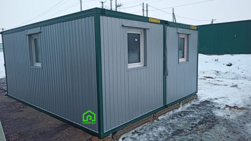 Монтаж модульного здания 6х4.8