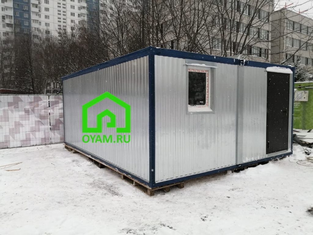 Монтаж модульного здания 6х4.8