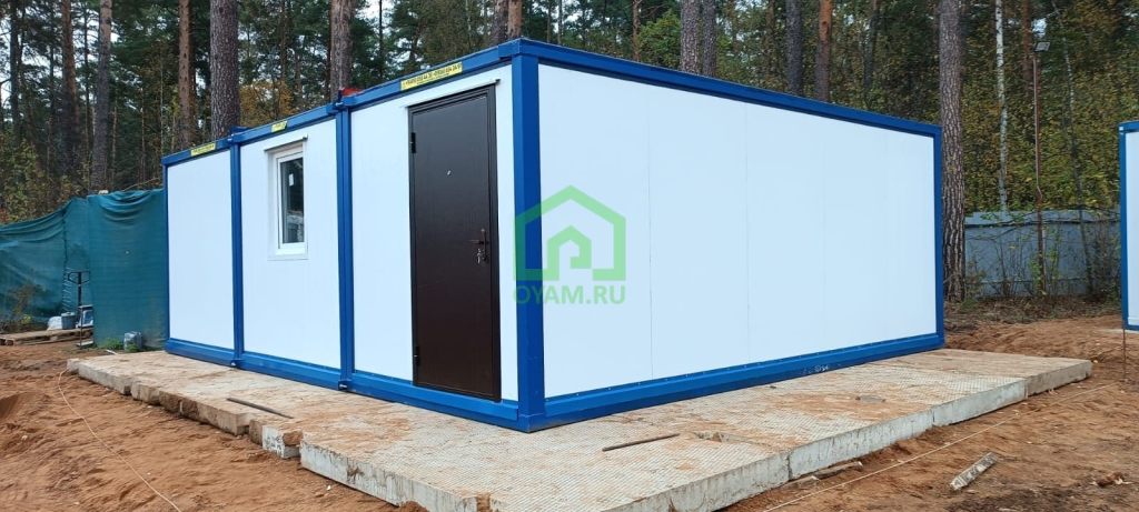 Монтаж модульного здания 6х7.2